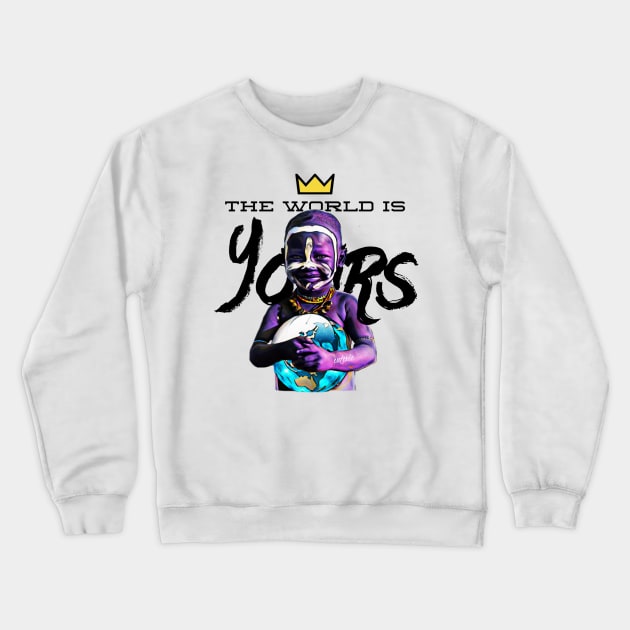 BHM:The World Is Yours II Crewneck Sweatshirt by Esoteric Fresh 